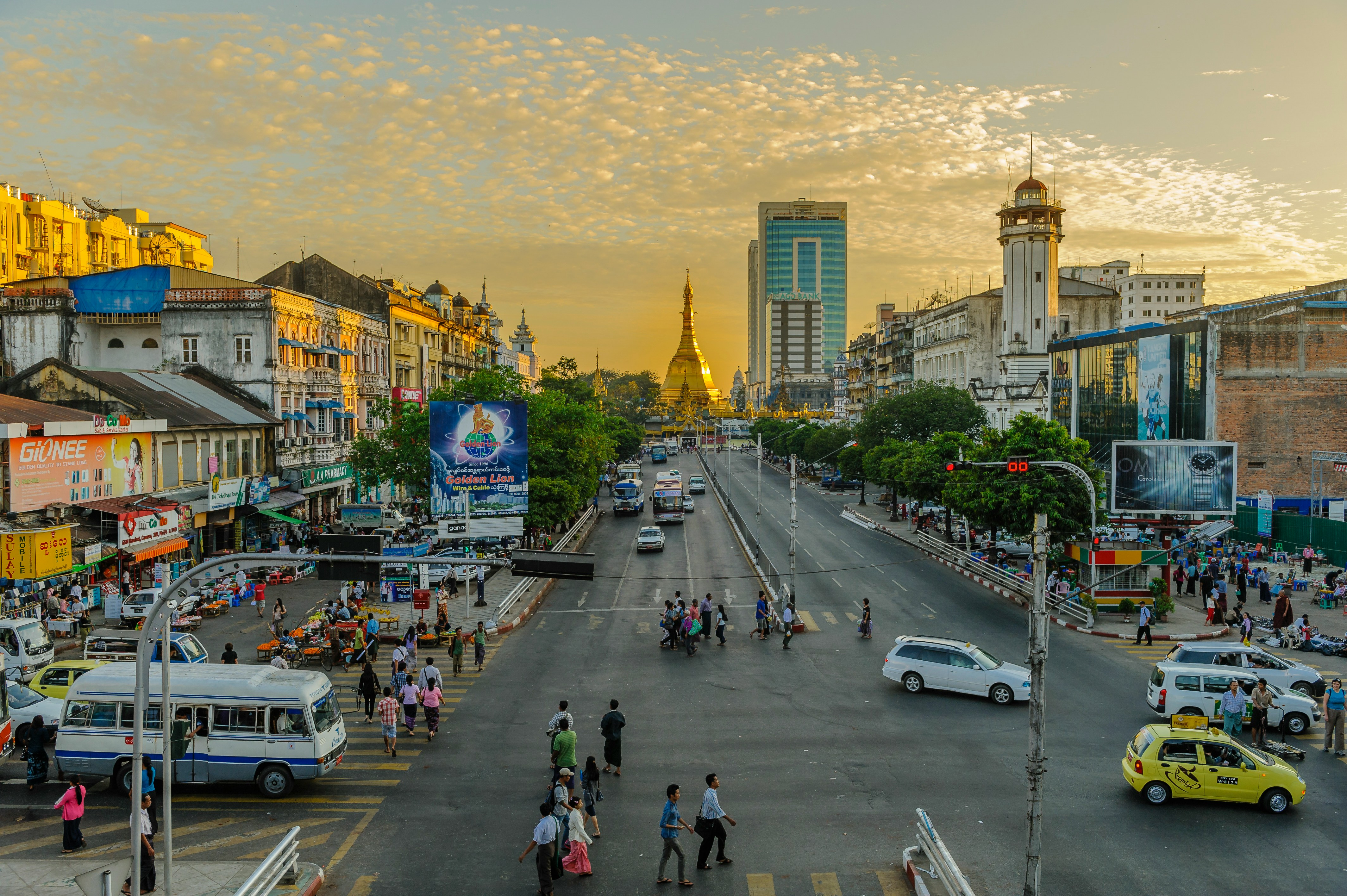 Downtown Yangon - Photo by Alexander Schimmeck